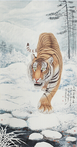 笃醉绘虎壮军威