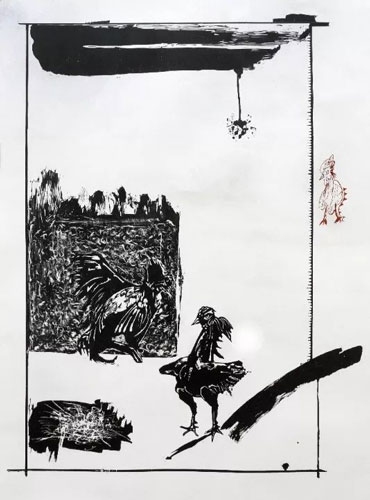 构造版画的重叠之美