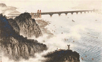 长江的气质 尽在画家笔端 长江的气质 尽在画家笔端