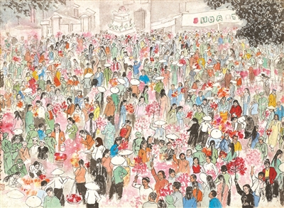 一管毛笔画世界风光 记录对生活深沉的爱